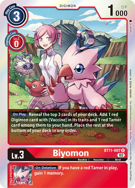 BT11-007R Biyomon - Volution Cards and Collectables