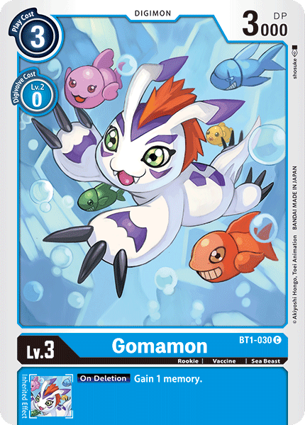 BT1-030C Gomamon - Volution Cards and Collectables