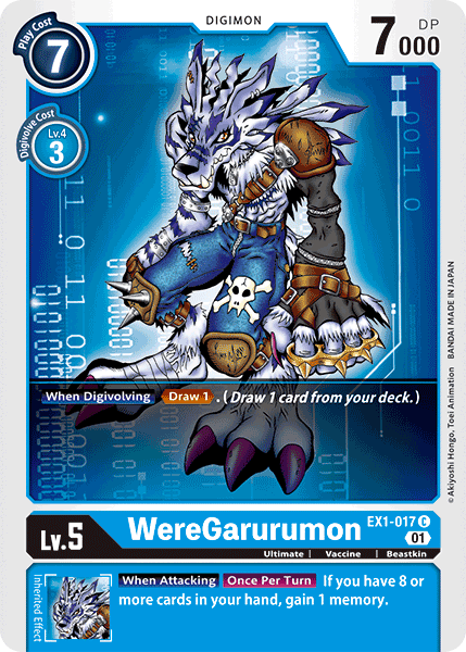 EX1-017C WereGarurumon - Volution Cards and Collectables