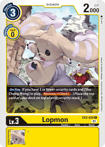 EX2-020C Lopmon - Volution Cards and Collectables