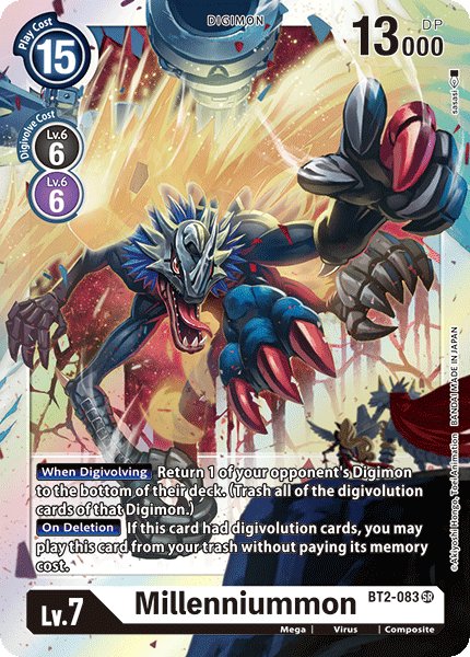 BT2-083SR Milleniummon - Volution Cards and Collectables