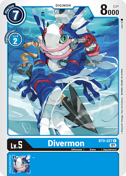 BT9-027C Divermon - Volution Cards and Collectables