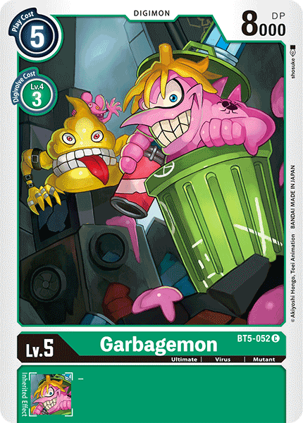 BT5-052C Garbagemon - Volution Cards and Collectables