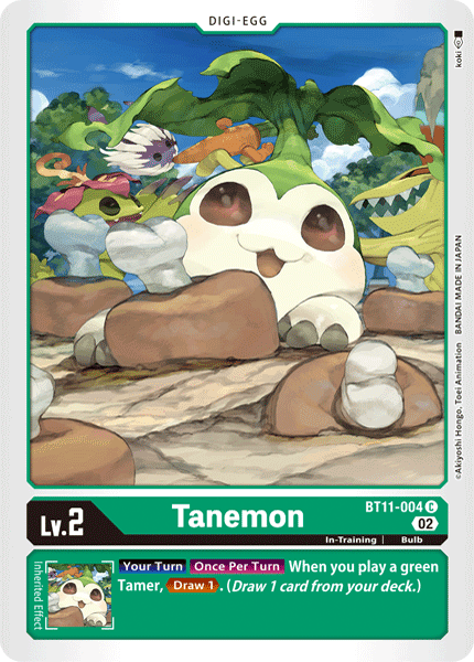 BT11-004C Tanemon (Foil) - Volution Cards and Collectables