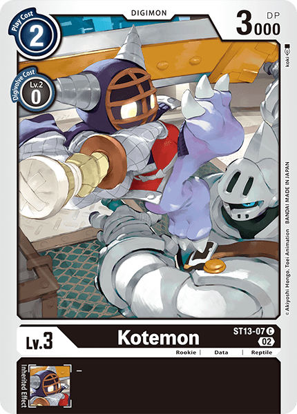 ST13-07C Kotemon - Volution Cards and Collectables