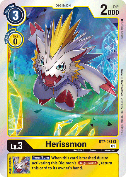 BT7-031R Herissmon - Volution Cards and Collectables