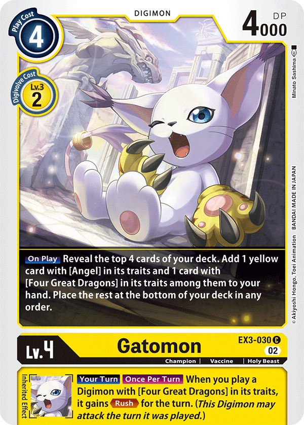 EX3-030C Gatomon - Volution Cards and Collectables