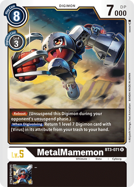 BT3-071R MetalMamemon - Volution Cards and Collectables