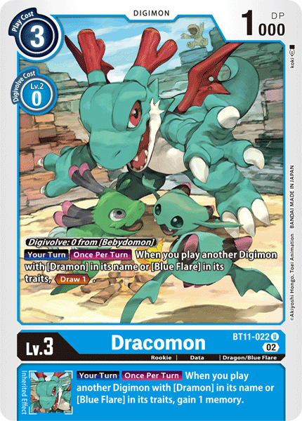 BT11-022UC Dracomon (Foil) - Volution Cards and Collectables