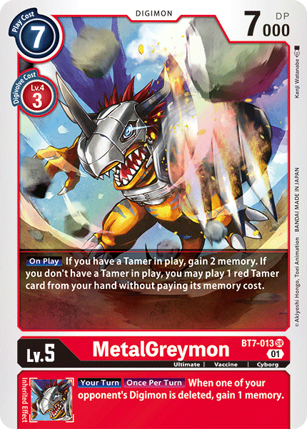 BT7-013SR MetalGreymon - Volution Cards and Collectables