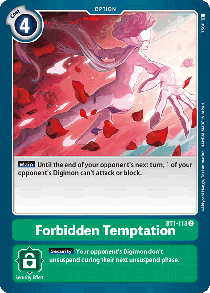 BT1-113C Forbidden Temptation - Volution Cards and Collectables