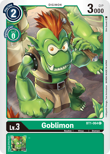 BT1-064C Goblimon - Volution Cards and Collectables