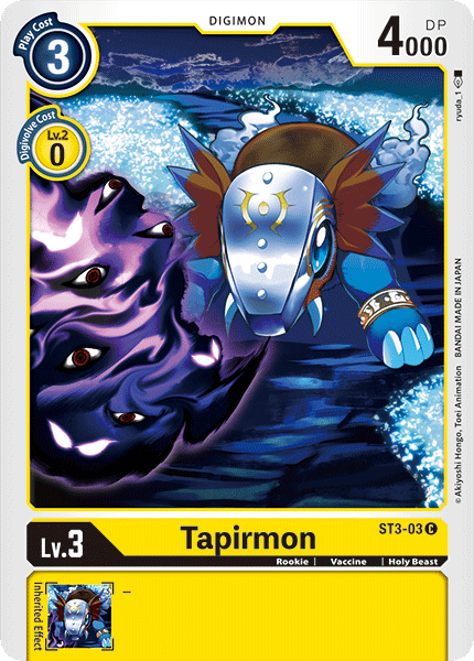 ST3-03C Tapirmon - Volution Cards and Collectables