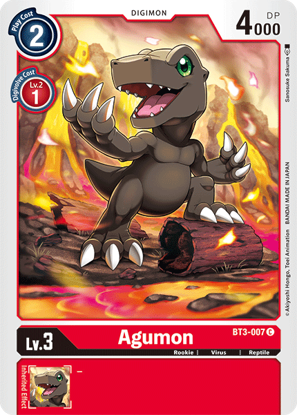 BT3-007C Agumon - Volution Cards and Collectables