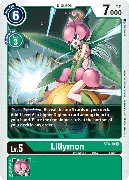 ST4-10UC Lillymon - Volution Cards and Collectables