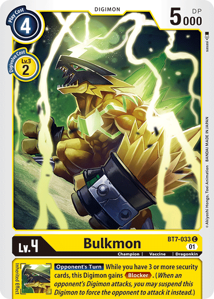 BT7-033C Bulkmon - Volution Cards and Collectables