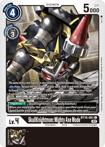 BT10-061C SkullKnightmon: Mighty Axe Mode - Volution Cards and Collectables