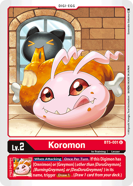 BT5-001UC Koromon - Volution Cards and Collectables