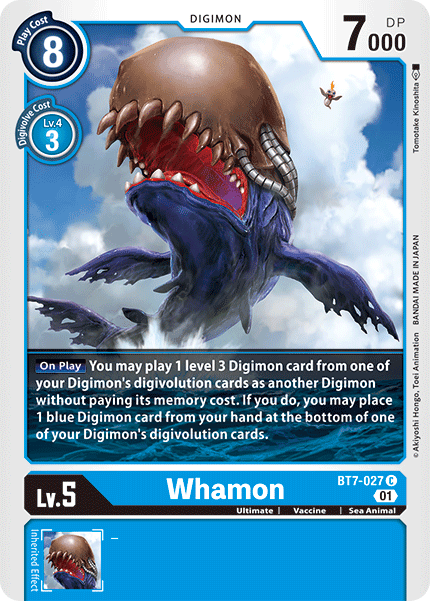 BT7-027C Whamon - Volution Cards and Collectables