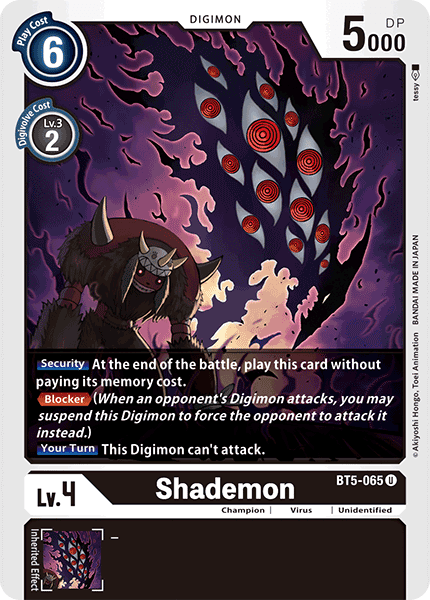 BT5-065UC Shademon - Volution Cards and Collectables