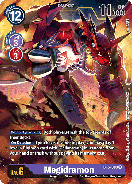 BT5-083R Megidramon - Volution Cards and Collectables