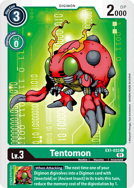 EX1-033C Tentomon - Volution Cards and Collectables