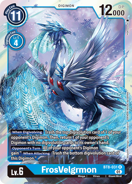 BT8-031R FrosVelgrmon - Volution Cards and Collectables