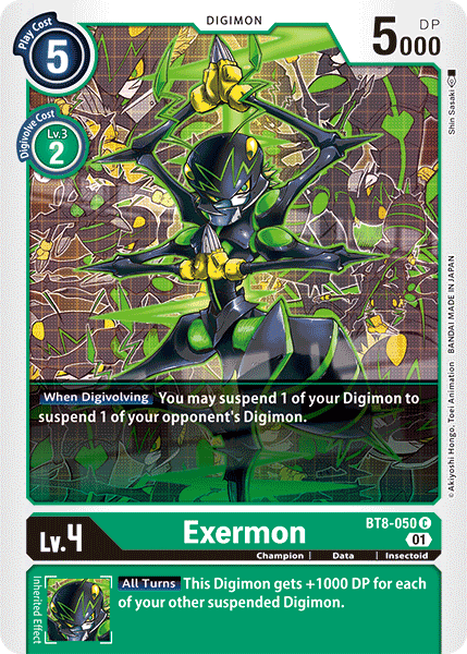 BT8-050C Exermon - Volution Cards and Collectables