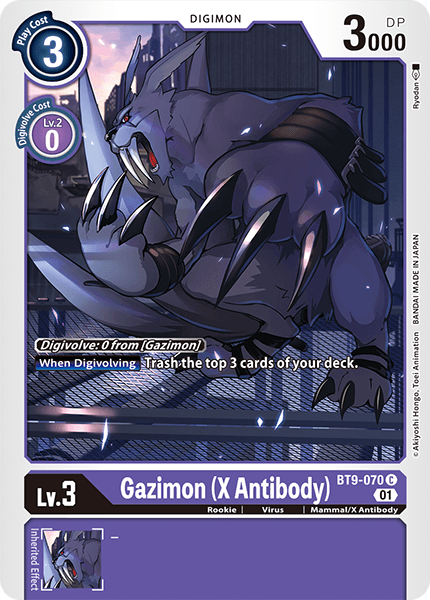 BT9-070C Gazimon (X Antibody) - Volution Cards and Collectables