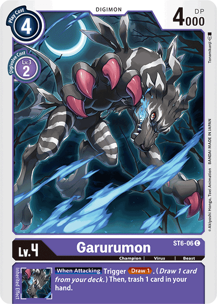 ST6-06C Garurumon - Volution Cards and Collectables