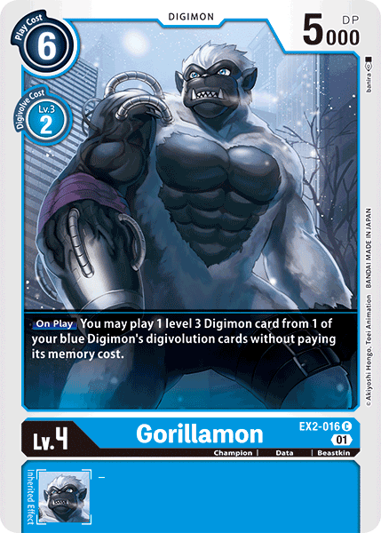 EX2-016C Gorillamon - Volution Cards and Collectables