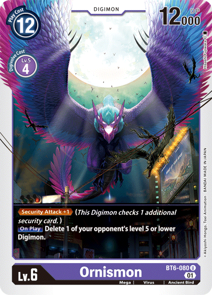 BT6-080UC Ornismon - Volution Cards and Collectables