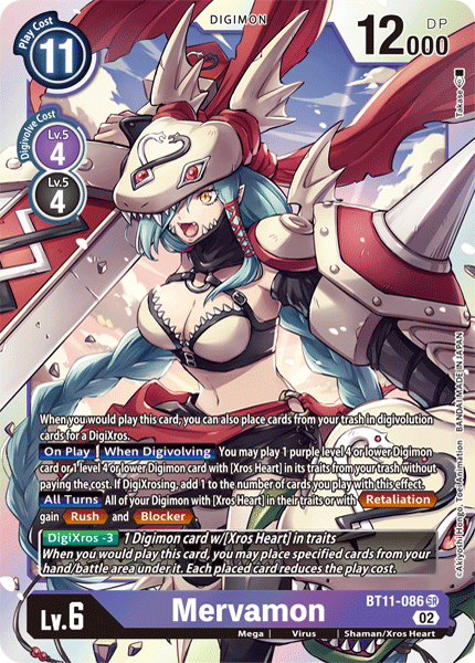 BT11-086SR Mervamon - Volution Cards and Collectables