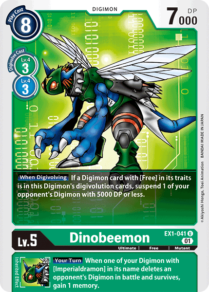 EX1-041UC Dinobeemon - Volution Cards and Collectables