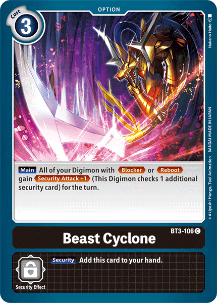 BT3-106C Beast Cyclone - Volution Cards and Collectables