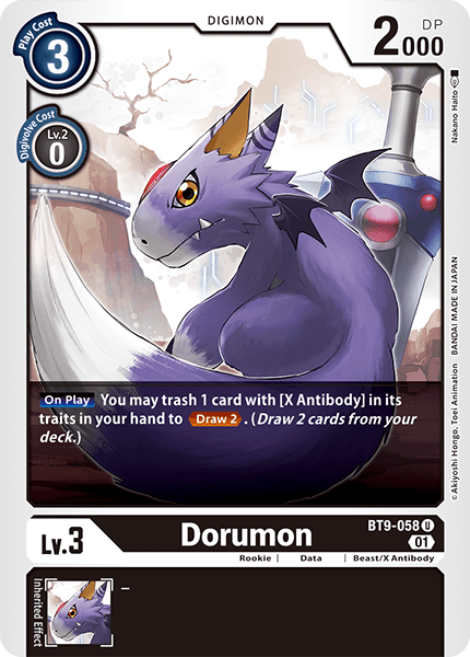 BT9-058UC Dorumon - Volution Cards and Collectables