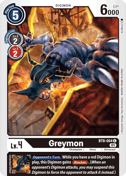 BT8-064C Greymon - Volution Cards and Collectables