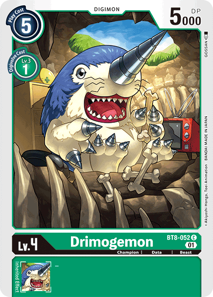 BT8-052C Drimogemon - Volution Cards and Collectables