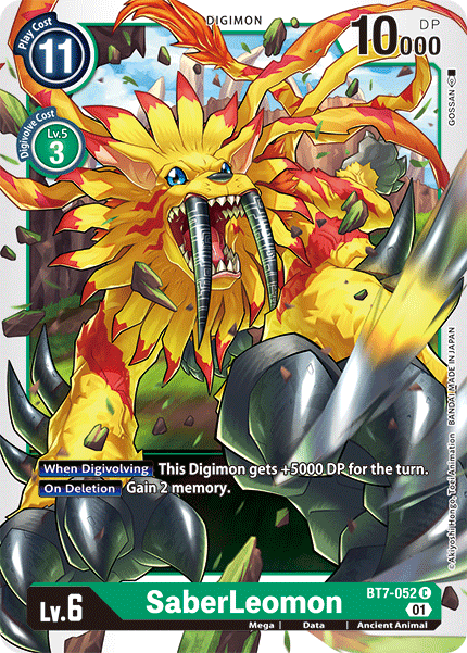 BT7-052C SaberLeomon - Volution Cards and Collectables