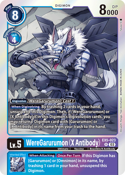 EX5-023R WereGarurumon (X Antibody)