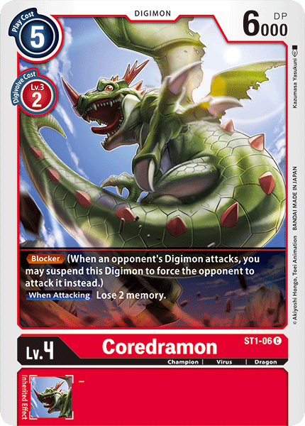 ST1-06C Coredramon - Volution Cards and Collectables