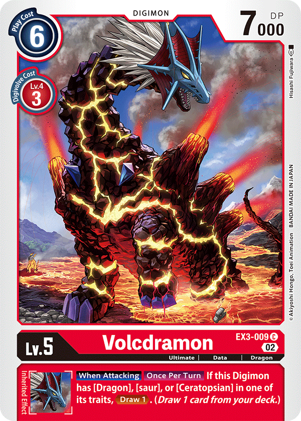 EX3-009C Volcdramon - Volution Cards and Collectables