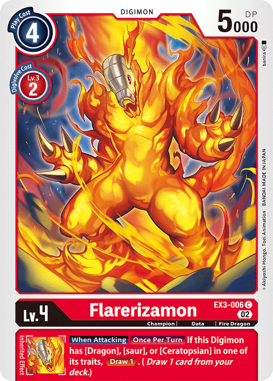 EX3-006C Flarerizamon - Volution Cards and Collectables