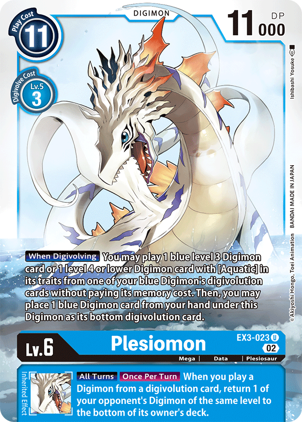 EX3-023UC Plesiomon - Volution Cards and Collectables