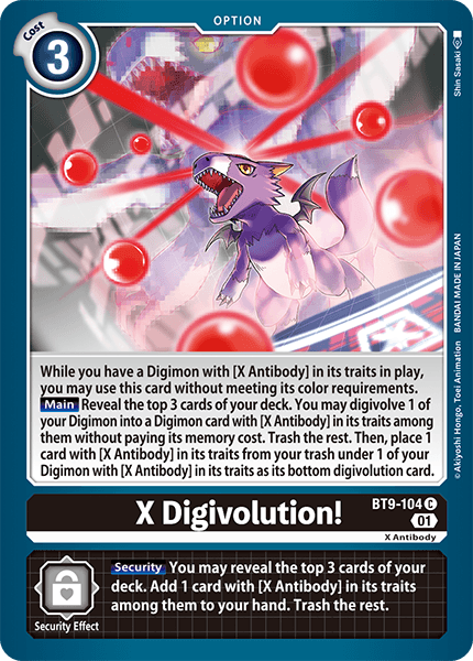 BT9-104C X-Digivolution! - Volution Cards and Collectables