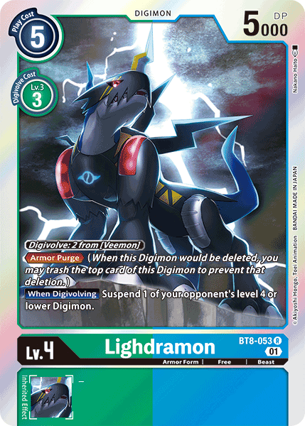 BT8-053R Lighdramon - Volution Cards and Collectables