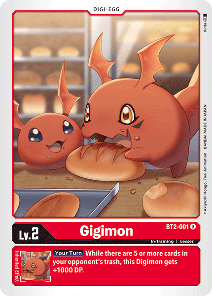 BT2-001UC Gigimon - Volution Cards and Collectables