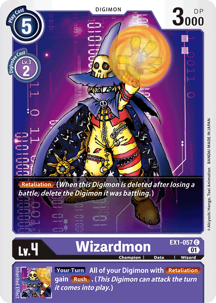 EX1-057C Wizardmon - Volution Cards and Collectables