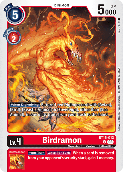 BT15-013UC Birdramon