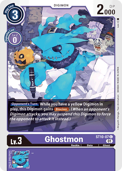 ST10-07C Ghostmon - Volution Cards and Collectables